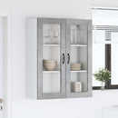 vidaXL Mosogatógép panel Kalmar Beton Szürke 80 x 31 x 100 cm Faanyag