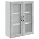 vidaXL Mosogatógép panel Kalmar Beton Szürke 80 x 31 x 100 cm Faanyag