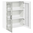 vidaXL Fali konyhaszekrény Beton Szürke 80 x 31 x 100 cm Faanyag