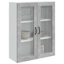 vidaXL Mosogatógép panel Kalmar Beton Szürke 80 x 31 x 100 cm Faanyag