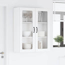 vidaXL Fali konyhaszekrény Magas Fényű Fehér 80 x 31 x 100 cm Faanyag