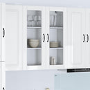 vidaXL Mosogatógép panel Kalmar Magas Fényű Fehér 80 x 31 x 100 cm