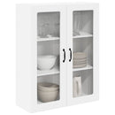 vidaXL Fali konyhaszekrény Magas Fényű Fehér 80 x 31 x 100 cm Faanyag