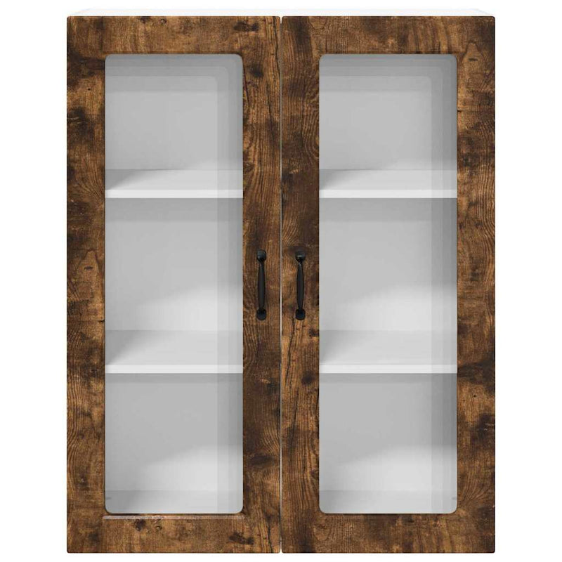 vidaXL Fali konyhaszekrény Füstölt tölgy 80 x 31 x 100 cm Faanyag