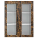 vidaXL Mosogatógép panel Kalmar Füstölt tölgy 80 x 31 x 100 cm Faanyag
