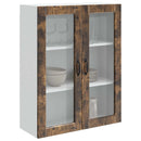 vidaXL Mosogatógép panel Kalmar Füstölt tölgy 80 x 31 x 100 cm Faanyag