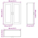 vidaXL Mosogatógép panel Kalmar Szürke Sonoma 80 x 31 x 100 cm Faanyag