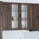 vidaXL Mosogatógép panel Kalmar Barna Tölgy 80 x 31 x 100 cm Faanyag