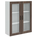 vidaXL Mosogatógép panel Kalmar Barna Tölgy 80 x 31 x 100 cm Faanyag