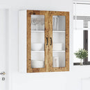 vidaXL Fali konyhaszekrény polcokkal Öreg fa 80 x 31 x 100 cm Faanyag