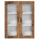 vidaXL Fali konyhaszekrény polcokkal Öreg fa 80 x 31 x 100 cm Faanyag