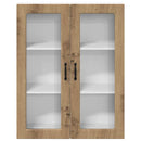 vidaXL Fali konyhaszekrény Artisan tölgy 80 x 31 x 100 cm Faanyag