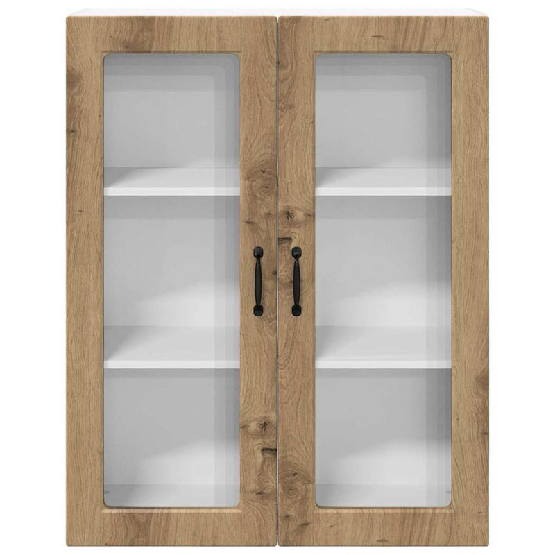 vidaXL Fali konyhaszekrény Artisan tölgy 80 x 31 x 100 cm Faanyag