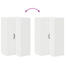 vidaXL Fali konyhaszekrény polcokkal Fehér 57 x 57 x 100 cm Faanyag