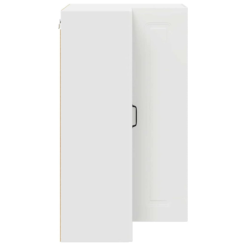 vidaXL Fali konyhaszekrény polcokkal Fehér 57 x 57 x 100 cm Faanyag