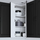 vidaXL Mosogatógép panel Kalmar Fekete 57 x 57 x 100 cm Faanyag