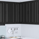 vidaXL Mosogatógép panel Kalmar Fekete 57 x 57 x 100 cm Szerelt Fa