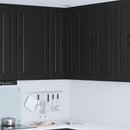 vidaXL Mosogatógép panel Kalmar Fekete 57 x 57 x 100 cm Faanyag