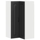 vidaXL Mosogatógép panel Kalmar Fekete 57 x 57 x 100 cm Szerelt Fa