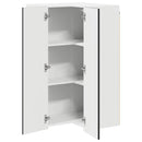 vidaXL Mosogatógép panel Kalmar Fekete 57 x 57 x 100 cm Szerelt Fa