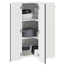 vidaXL Mosogatógép panel Kalmar Fekete 57 x 57 x 100 cm Szerelt Fa