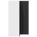 vidaXL Mosogatógép panel Kalmar Fekete 57 x 57 x 100 cm Szerelt Fa