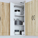 vidaXL Mosogatógép panel Kalmar Sonoma tölgy 57 x 57 x 100 cm Faanyag
