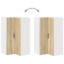 vidaXL Fali konyhaszekrény Sonoma tölgy 57 x 57 x 100 cm Faanyag