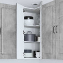 vidaXL Mosogatógép panel Kalmar Beton Szürke 57 x 57 x 100 cm Faanyag