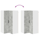 vidaXL Fali konyhaszekrény Beton Szürke 57 x 57 x 100 cm Faanyag