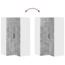 vidaXL Mosogatógép panel Kalmar Beton Szürke 57 x 57 x 100 cm Faanyag