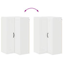 vidaXL Fali konyhaszekrény Magas Fényű Fehér 57 x 57 x 100 cm Faanyag