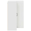 vidaXL Fali konyhaszekrény Magas Fényű Fehér 57 x 57 x 100 cm Faanyag