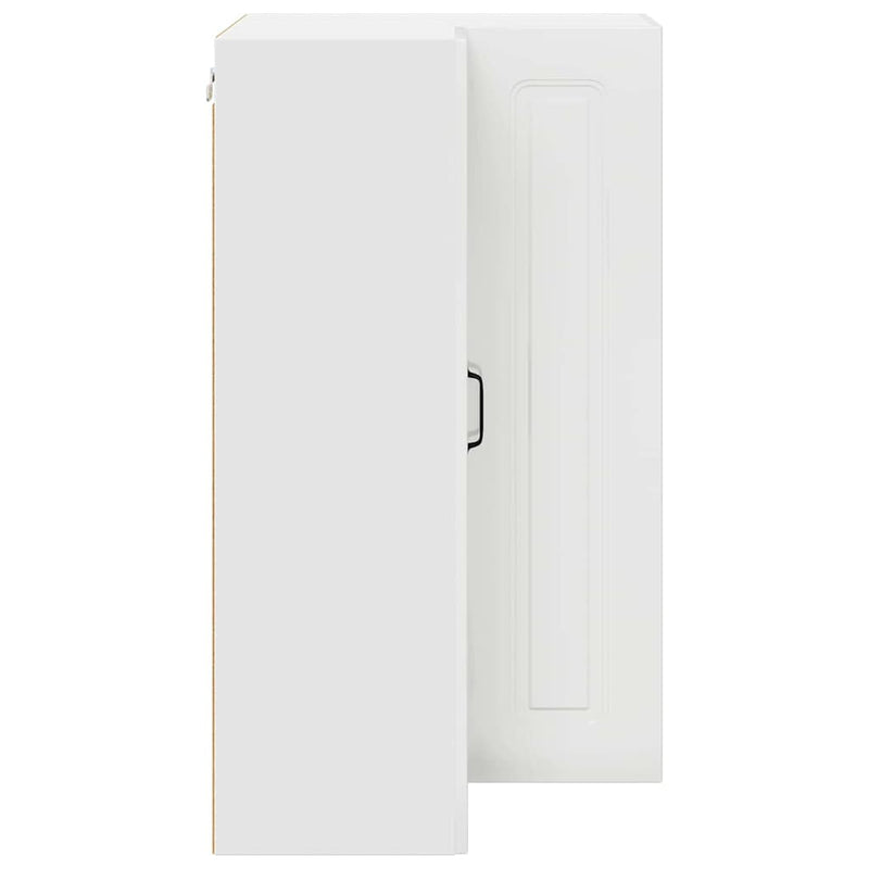 vidaXL Fali konyhaszekrény Magas Fényű Fehér 57 x 57 x 100 cm Faanyag