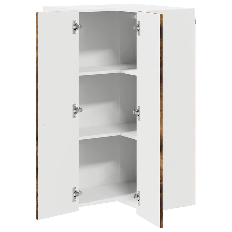 vidaXL Fali konyhaszekrény Füstölt tölgy 57 x 57 x 100 cm Faanyag