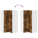 vidaXL Fali konyhaszekrény Füstölt tölgy 57 x 57 x 100 cm Faanyag