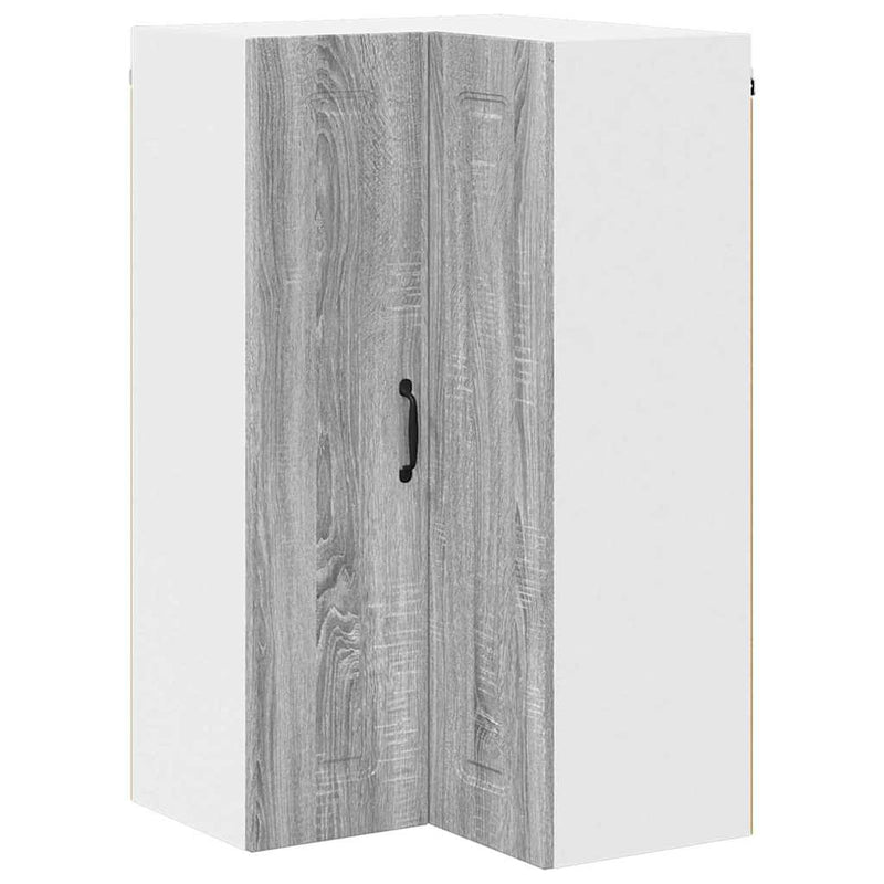 vidaXL Fali konyhaszekrény Szürke Sonoma 57 x 57 x 100 cm Faanyag