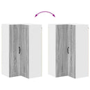 vidaXL Fali konyhaszekrény Szürke Sonoma 57 x 57 x 100 cm Faanyag