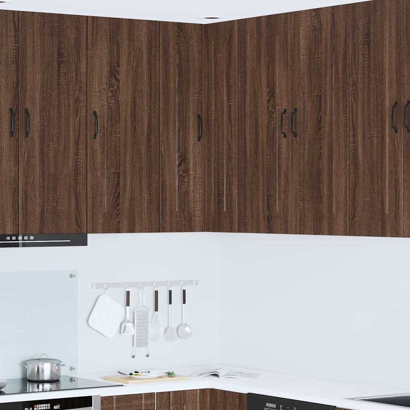 vidaXL Fali konyhaszekrény Barna Tölgy 57 x 57 x 100 cm Faanyag