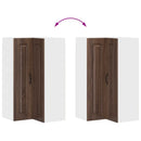 vidaXL Mosogatógép panel Kalmar Barna Tölgy 57 x 57 x 100 cm Faanyag