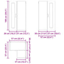 vidaXL Mosogatógép panel Kalmar Barna Tölgy 57 x 57 x 100 cm Faanyag