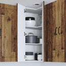 vidaXL Mosogatógép panel Kalmar Öreg fa 57 x 57 x 100 cm Faanyag