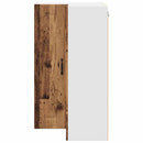 vidaXL Fali konyhaszekrény polcokkal Öreg fa 57 x 57 x 100 cm Faanyag