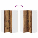 vidaXL Fali konyhaszekrény polcokkal Öreg fa 57 x 57 x 100 cm Faanyag