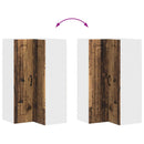 vidaXL Mosogatógép panel Kalmar Öreg fa 57 x 57 x 100 cm Faanyag
