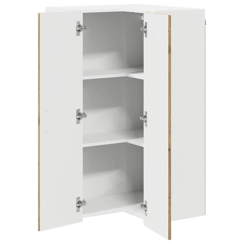 vidaXL Fali konyhaszekrény Artisan tölgy 57 x 57 x 100 cm Faanyag