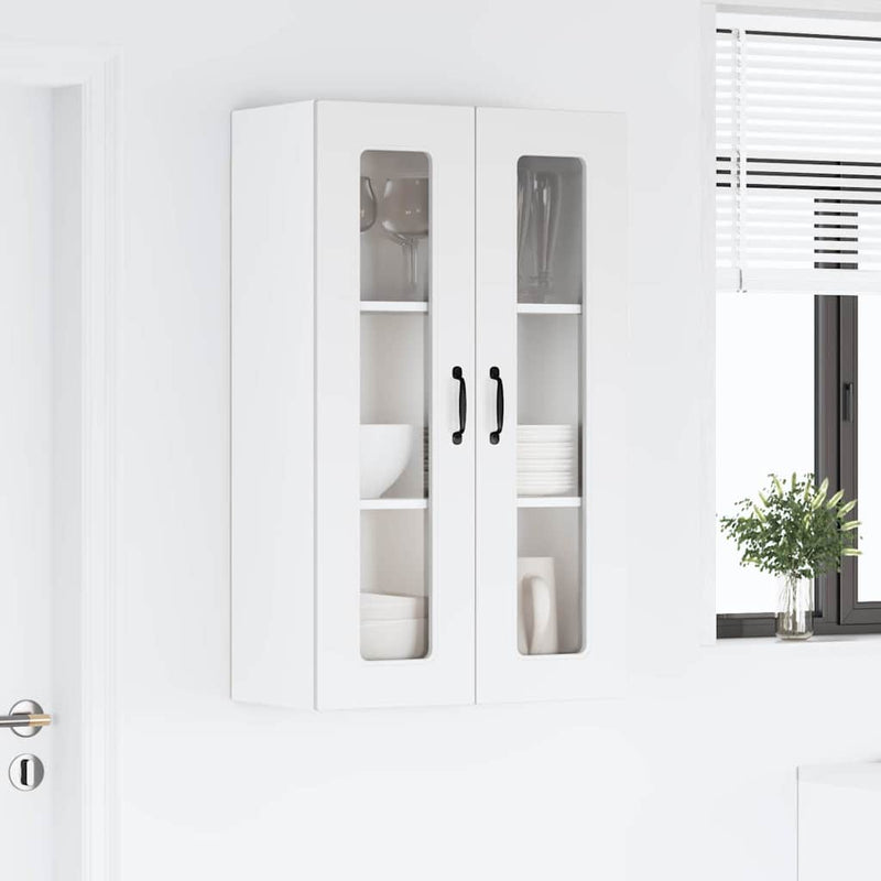 vidaXL Fali konyhaszekrény polcokkal Fehér 60 x 31 x 100 cm Faanyag