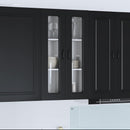 vidaXL Mosogatógép panel Kalmar Fekete 60 x 31 x 100 cm Faanyag