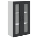 vidaXL Mosogatógép panel Kalmar Fekete 60 x 31 x 100 cm Faanyag