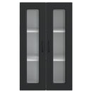 vidaXL Mosogatógép panel Kalmar Fekete 60 x 31 x 100 cm Faanyag